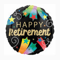Happy Retirement!  Black with Ribbons and Stars