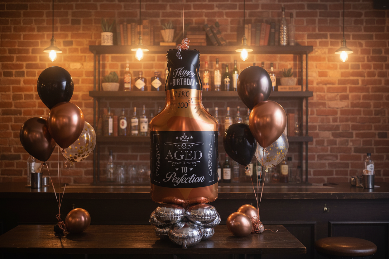 Happy Birthday Aged to Perfection Whisky Bottle