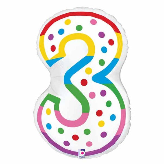 Betallic 24" Birthday Candle Design Numbers