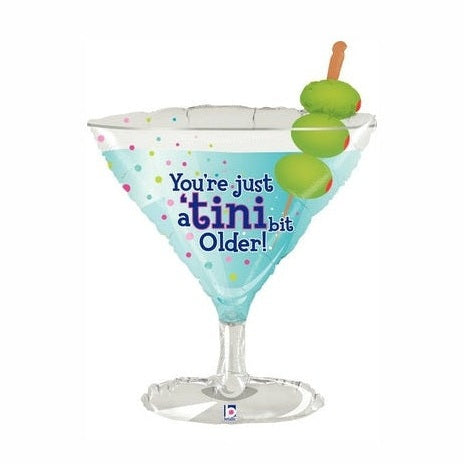 Just a Tini Bit Older Martini Glass