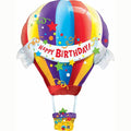 Happy Birthday Hot Air Balloon 42" Supershape