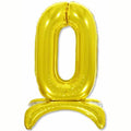 26" Air Filled Floor Numbers Gold "0"